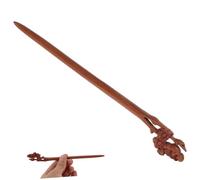 BESPORTBLE Horquillas De Madera Vintage Para El Cabello En Color Melocotón - Elegantes Palillos Para Peinados - Accesorios Para Moños y Recogidos Set De 2 Unidades