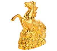 BESPORTBLE Hucha de Cerámica Forma de Caballo del Zodíaco Chino Figura Decorativa Compacta y Ligera Tarro de Dinero para Ahorro en Hogar y Oficina Adorno Artesanal 2025