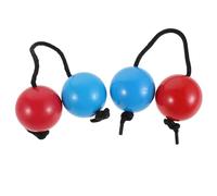 BESPORTBLE Instrumento de Percusión Manual Africano Kashaka Doble Calabaza de Plástico y Bolas, Herramienta Didáctica para Adolescentes y Adultos en Espectáculos Musicales