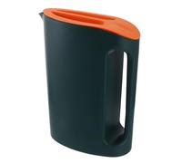 BESPORTBLE Jarra de Agua Fría 2200 Ml de Plástico para Bebidas de Verano Tapa Naranja y Cuerpo Verde Oscuro Recipiente Grande para Uso Doméstico y Oficina Soporte Práctico para Refrescos y