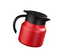 BESPORTBLE Jarra Térmica de Acero Inoxidable 304 Roja 840 Ml con Tapa y Asa Hervidor de Agua Caliente Doméstico Aislante para Cocina y Uso Familiar