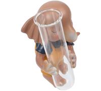 BESPORTBLE Jarrón Hidropónico Estatua de Conejo Tubo Transparente para Flor Decoración Versátil para Centro de Mesa y Hogar