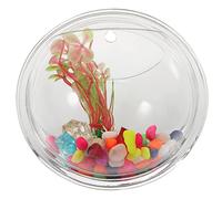 BESPORTBLE Jarrón para Colgar La Pared Transparente Macetero Decorativo Pecera De Pared Estilo Vintage Florero Pequeño para Centros De Mesa