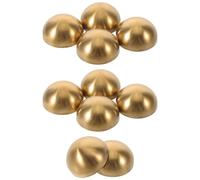 BESPORTBLE Juego de 10 Tornillos y Tapas Doradas de Acero Inoxidable para Espejos y Gabinetes Resistencia Corrosión y Ajuste Seguro Adecuado para Decoración Interior y Publicidad