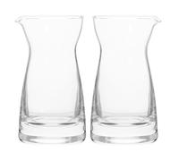 BESPORTBLE Juego de 2 Jarras de Vidrio para Leche de 80 Ml Recipientes Transparentes para Crema y Salsa Jarras Pequeñas para Café y Uso Doméstico