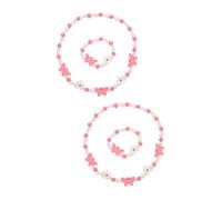 BESPORTBLE Juego De 2 Pulseras Para Pulseras De Para Niñas Joyería Pulsera De Cuentas Collar De Cuentas Kit De Pulsera De Madera