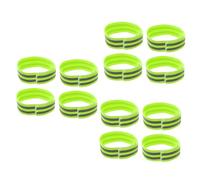 BESPORTBLE Juego De 3 Brazaletes Reflectantes Resistentes Al Sudor para Seguridad Nocturna Color Verde Fluorescente para Deportes 4 Unidades X 3