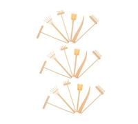 BESPORTBLE Juego De 3 Mini Rastrillos De Jardín para Arena De Mesa Rastrillos Niveladores De Tierra Herramientas De Jardín Zen para Bricolaje