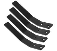 BESPORTBLE Juego de 4 Ganchos Metálicos de Pared Negros Perchero de Pared Minimalista Gancho Decorativo Vintage para Abrigos Sombreros y Toallas Tornillos y Tacos Adecuado para Entrada