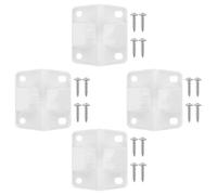 BESPORTBLE Juego de 4 Piezas de Bisagras de Plástico para Reparación de Bisagra del Enfriador Tornillos, Set Completo para Reemplazo en Neveras y Hieleras, Accesorios Duraderos para