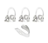 BESPORTBLE Juego de 4 Púas de Dedo de Metal Ajustables para Banjo y Guitarra Acústica, Orificio para Dedo, Diseño Multifuncional para Músicos, Accesorio Práctico y Duradero