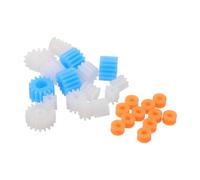 BESPORTBLE Juego de 6 Engranajes Helicoidales de Plástico con Varios Diámetros para Coches RC y Modelos de Robot, Compatible con Proyectos Stem y Transferencia de Potencia Constante