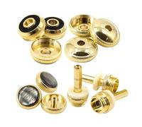 BESPORTBLE Juego de Accesorios Pequeños para Reparación de Botones de Trompeta Metálicos, Varillas de Soporte y Repuestos para Válvulas, 12 Piezas, Compatibles con Trompetas de Tipo