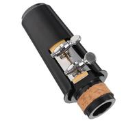 BESPORTBLE Juego de Boquilla para Clarinete si Bemol Ligadura y Tapa Negra, Accesorio para Instrumentos de Viento y Madera, Compatible Clarinete y Boquillero, Kit de Reemplazo para Músicos