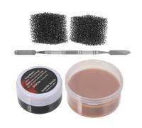 BESPORTBLE Juego de Cera para Cicatrices Falsas de Halloween Cera de Maquillaje de Efectos Obsequios para Piel Kit para Pintura Facial y Corporal Sangre de Costra Falsa para Fiestas y