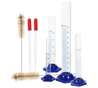 BESPORTBLE Juego de Cilindros Graduados 50ml 25ml de Plástico 10ml 100ml, con Escala Clara, Vertido Preciso, para Negocios E Investigación Científica