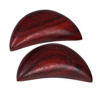 BESPORTBLE Juego de Copas de Adivinación de Madera de Sándalo Rojo 2.5 Pulgadas (6.5 Cm Largo X 1.5 Cm Grosor) 1 Par, Copa Sagrada Gua para Práctica Espiritual y Tarot, Herramienta Mística