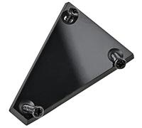 BESPORTBLE Juego de Cubiertas de Alma para Guitarra Eléctrica, Metal Negro Superficie Lisa, Portátil, Adecuado para Reemplazo de Piezas Dañadas