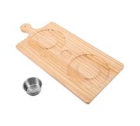 BESPORTBLE Juego de Herramientas para Coctelería con Bandeja de Madera Escarchador de Sal para Margaritas y Bol de Acero Inoxidable Soporte para Azúcar y Sal Kit Profesional para