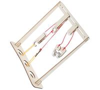 BESPORTBLE Juego de Poleas de Madera para Educación Científica Kit de Física Soporte de Bloque Herramienta Didáctica para Experimentos y Aprendizaje Práctico en Ciencias Modelo Compacto