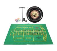 BESPORTBLE Juego de Rueda de Póquer Rusa Portátil y Reutilizable Mesa y Fichas para Fiestas y Reuniones en Casa, Accesorio de Plástico y Acero Inoxidable