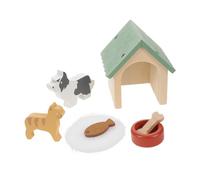 BESPORTBLE Juego De Simulación De Alimentación para Mascotas Muebles Modelo De Casa Pequeña Material De Bricolaje Caseta para Perros Pequeños Mini Caseta para Perros Decoración para