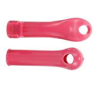 BESPORTBLE Juego de Tapas para Mango de Recogedor de Escoba, Plástico Ligero Color Frambuesa Orificio de 19 Mm, Repuesto para Mangos de Escobas y Recogedores, Accesorio Práctico para