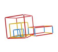 BESPORTBLE Juego de Tubos y Conectores de Plástico Diseño Innovador y Montaje Desmontable para Enseñanza Matemática y Diversión Familiar en Casa