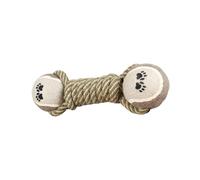 BESPORTBLE Juguete De Bola De Cuerda De Algodón para Perros Resistente y Masticable Forma De Mancuerna para Muelas y Entrenamiento