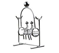 BESPORTBLE Juguete de Equilibrio de Hierro Fundido para Parejas Adorno de Escritorio Decorativo Pequeño Figura Columpio Manual Movimiento Balanceado Accesorio Artístico para Oficina
