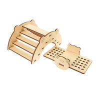 BESPORTBLE Juguete De Madera para Hámster Puente y Balancín DIY Accesorios para Jaula Decoración para Parque