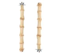 BESPORTBLE Juguete De Masticar De Bambú Percha Multifuncional para Loros Soporte para Jaula