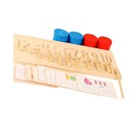 BESPORTBLE Juguete Educativo Matemáticas Madera para Niña Tablero Números Colores Herramienta Aprendizaje Aritmética y