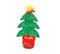 BESPORTBLE Juguete Eléctrico Bailarín de Peluche con Luces y Sonido Muñeco de Jengibre Parlante para Decoración Navideña y Regalo Festivo