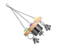 BESPORTBLE Juguete Interactivo para Pájaros De Madera Comedero Colgante Accesorio Práctico para Periquitos y Agapornis Estimula El Ejercicio y Combate El Estrés s