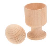 BESPORTBLE Juguete Montessori Sensorial de Madera Educativo de Huevo y Taza para Bebés Desarrollo de Habilidades Motrices y Coordinación Mano para Primeros de Aprendizaje