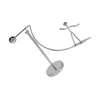 BESPORTBLE Juguete Oscilante De Hierro para Escritorio Forma Surfista Pequeño Equilibrio Decorativo Metálico Moderno Obsequio Escritorio Hogar Oficina