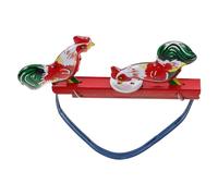 BESPORTBLE Juguete Retro de de Hojalata de Hierro Juguete Picoteador Vintage de Aves de Corral Metálico Decoración Clásica para Coleccionistas y Regalo Nostálgico