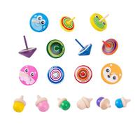 BESPORTBLE Juguetes Giratorios de Madera para Peonzas Creativas con Bordes Suaves Regalo Infantil Educativo para Mejorar la Relación Familiar