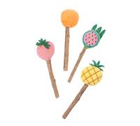 BESPORTBLE Juguetes Inteligentes para Gatos 4 Piezas Juguetes Interactivos con Forma de Fruta para Jugar Y Crear Vínculos