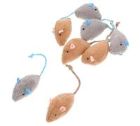 BESPORTBLE Juguetes para Gatos Ratón Realista 8 Juguetes a Granel para Gatos Interactivos