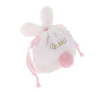 BESPORTBLE Kawaii Bunny Drawstring Pouch Durable Plush Makeup Bag Japanese Style Organizer For Women Travel Toiletries Stationery Storage