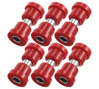 BESPORTBLE Kit de 6 Bujes de Resorte para Carrito de Golf Rojo Bujes de Poliuretano Compatibles Suspensión Delantera y Trasera para Coche Club Repuestos Duraderos para Mantenimiento y