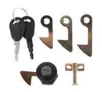 BESPORTBLE Kit de Cerradura para Maletero de Scooter eléctrico y ATV, Material aleación de Zinc con Gancho de Seguridad, instalación fácil para protección en baúl Trasero, Color Negro