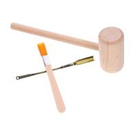 BESPORTBLE Kit de Excavación para Herramientas de Madera Martillo Mediano Pala y Cepillo Juguete Educativo para Arqueología y Fósiles Desarrollo de Creatividad y Coordinación Manual