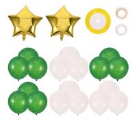 BESPORTBLE Kit de Globos Navideños 93 Piezas para Decoración de Árbol de Navidad Combinación de Globos de Aluminio Verde y Látex Resistentes para Fiestas y Eventos Festivos