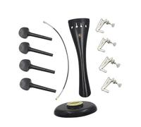 BESPORTBLE Kit de Mantenimiento para Violonchelo de Ébano 1 Colgador Antideslizante Metálico, 4 Clavijas, 4 Microafinadores y Pieza de Tracción, Accesorios Prácticos para Color Aleatorio