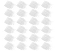 BESPORTBLE Kit de Manualidades Postiza de Sintética Blanca de Madera y Tela 24 Piezas Accesorio para Decoración de Adecuado para Navidad y Fiestas Temáticas