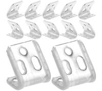 BESPORTBLE Kit de Reparación de Clips Metálicos para Muelles de Sofá de 5 Agujeros 12 Piezas con Tornillos Soporte para Sofá Hundido y Fijación de Muebles Accesorios para Reparación de