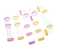 BESPORTBLE Kit de Tubos Transparentes para Hámster 2 Unidades Túneles Modulares Externos para Jaula Accesorios Desmontables para Juego y Exploración de Animales Pequeños